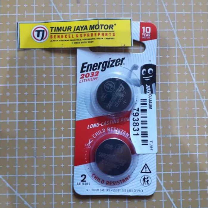 BATERAI/ BATTERY CR2032 3V ISI 2 ENERGIZER REMOT KUNCI KONTAK VARIO 150 ESP KEYLESS/ PCX 150 kd 7938