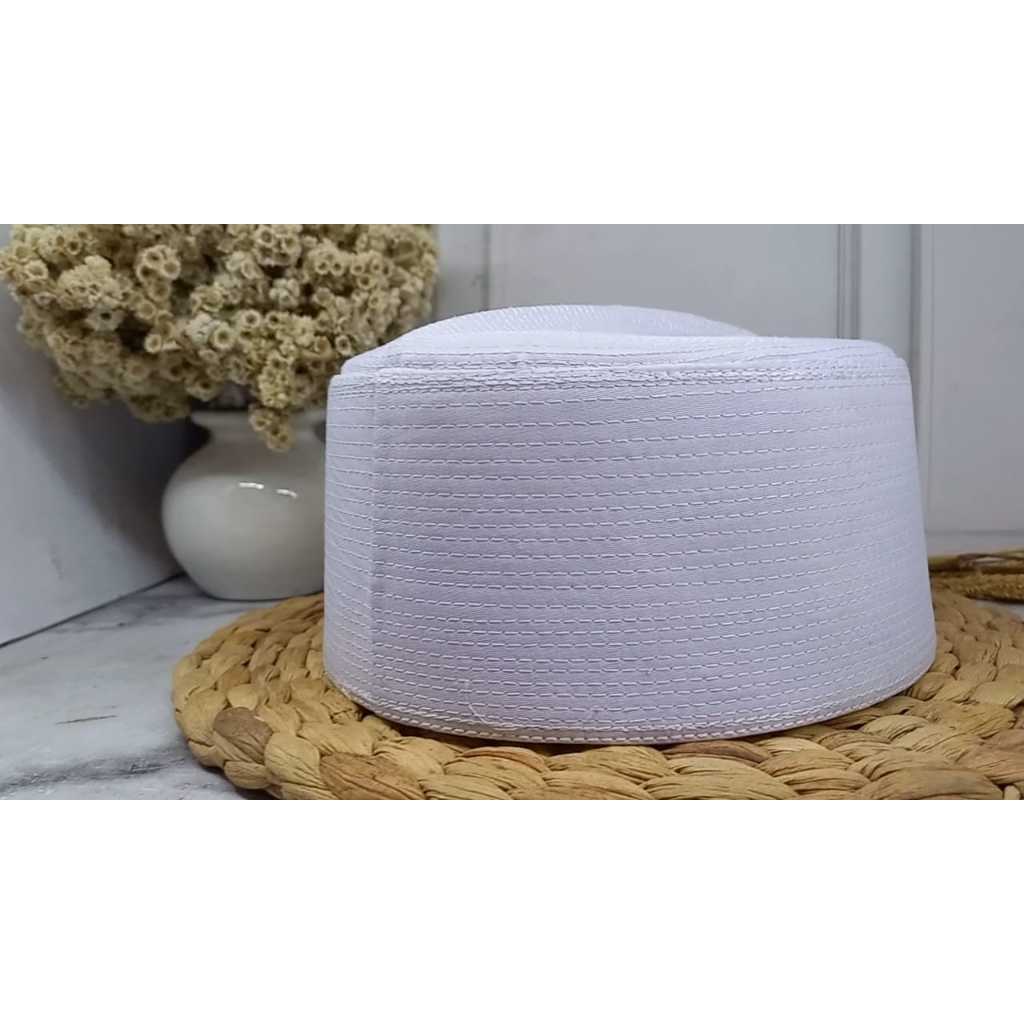 Peci songkok kopiah haji Assagofah Putih Polos bisa GROSIR