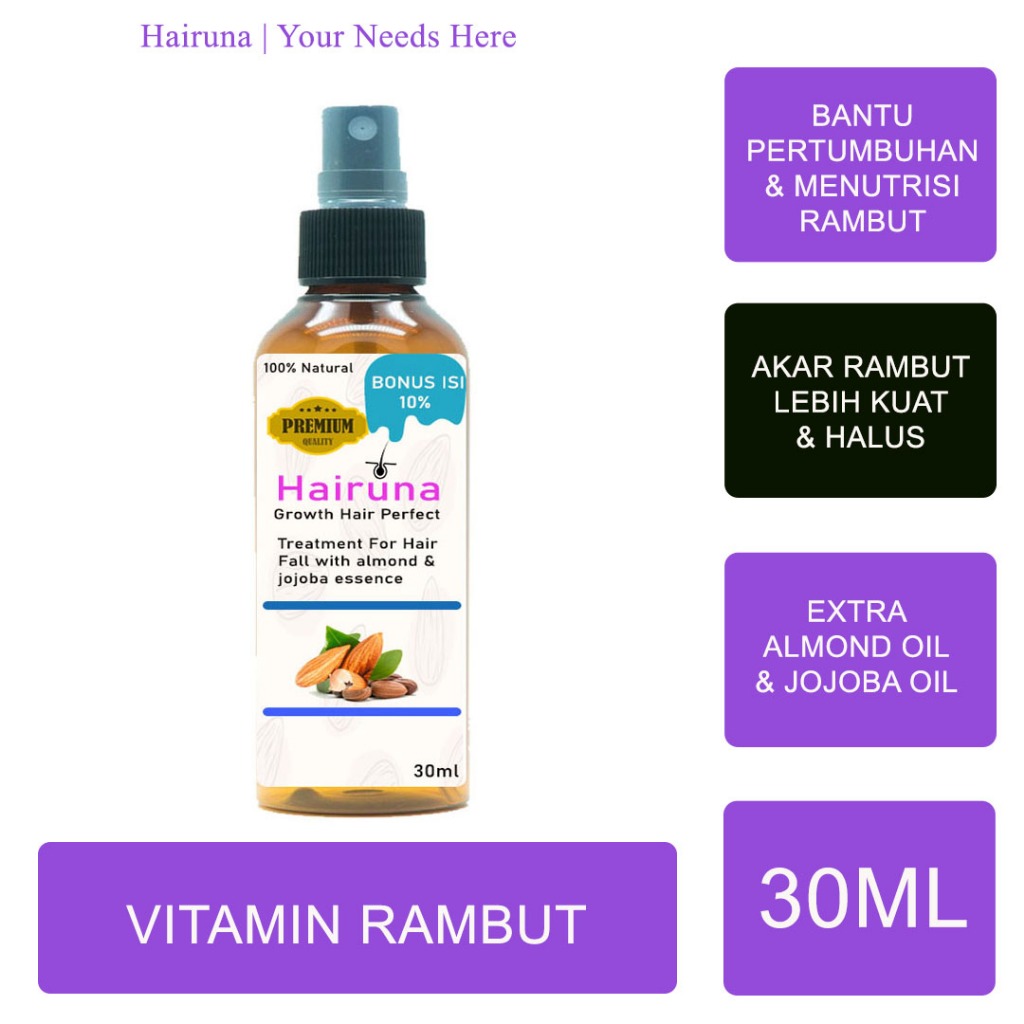 Obat Penumbuh Rambut Botak Pria Penyubur Rambut Botak Penumbuh Rambut Cepat Anti Rontok Hairuna