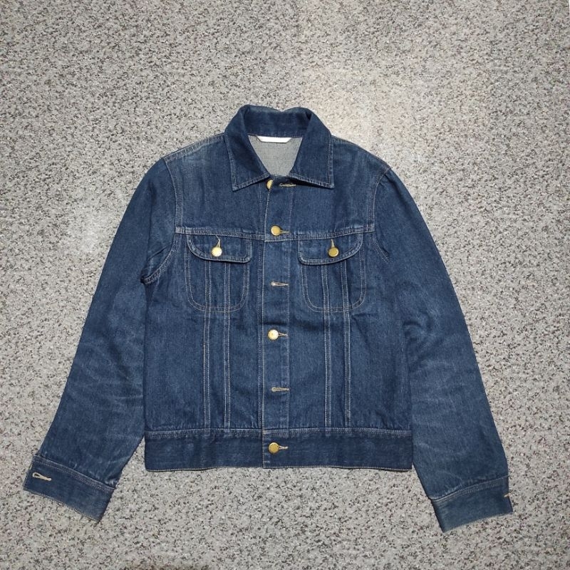 Jaket Denim Trucker Vintage Jeans Fading Second