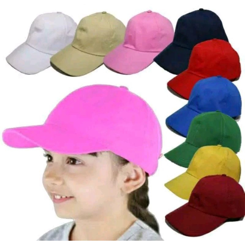 Topi baseball Topi anak polosan topi laki-laki topi perempuan
