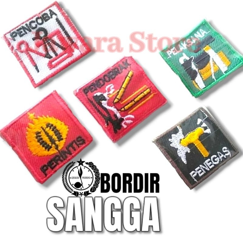 Bet Bordir pramuka sangga penegak pelaksana penegas pencoba pendobrak perintis
