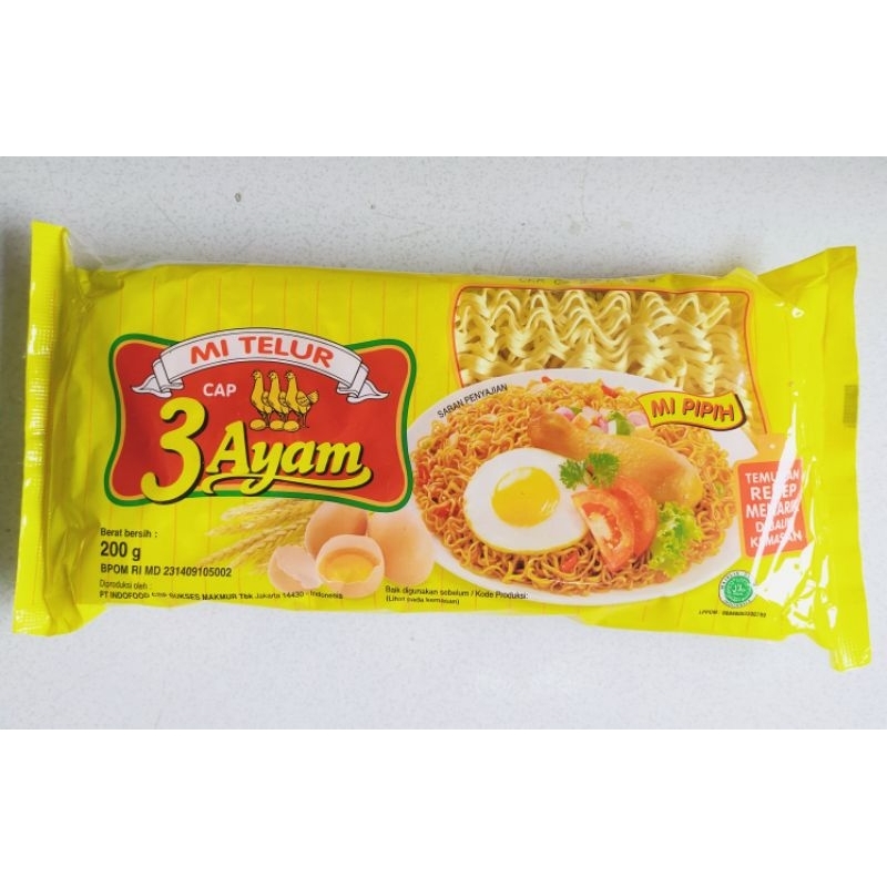 

Mie Telur Cap 3 Ayam 200g