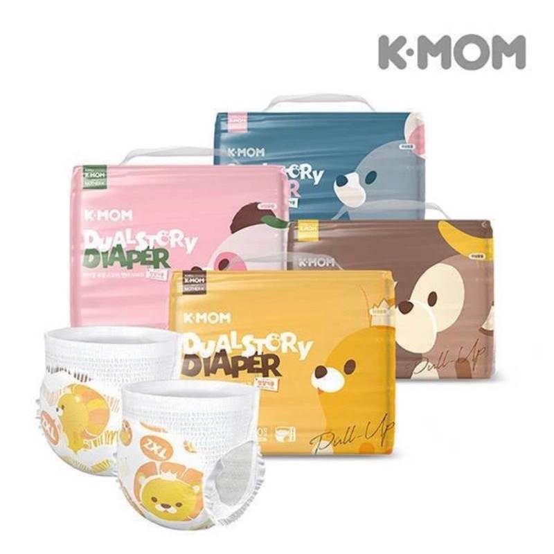 K-mom dual story pull up diaper pants size L