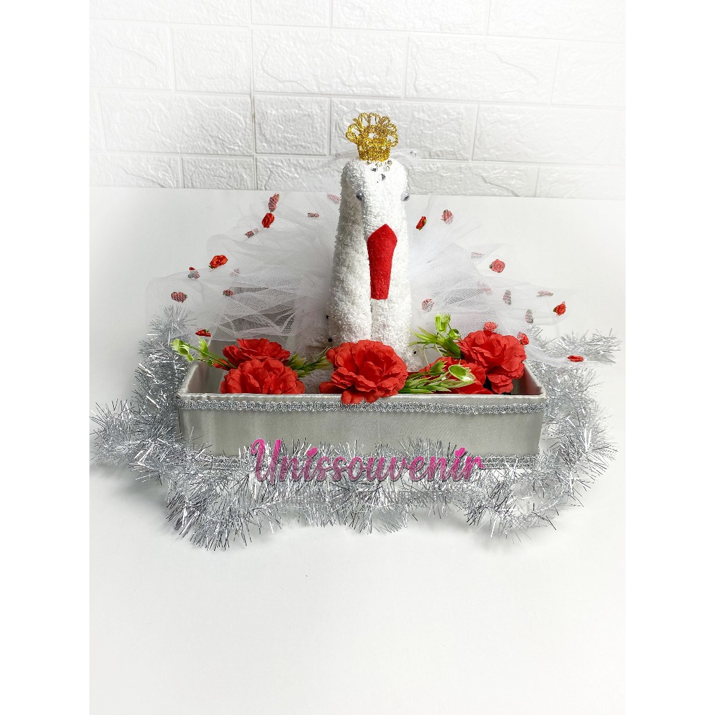 seserahan handuk angsa / seserahan pernikahan / hantaran pernikahan/handataran handuk princes