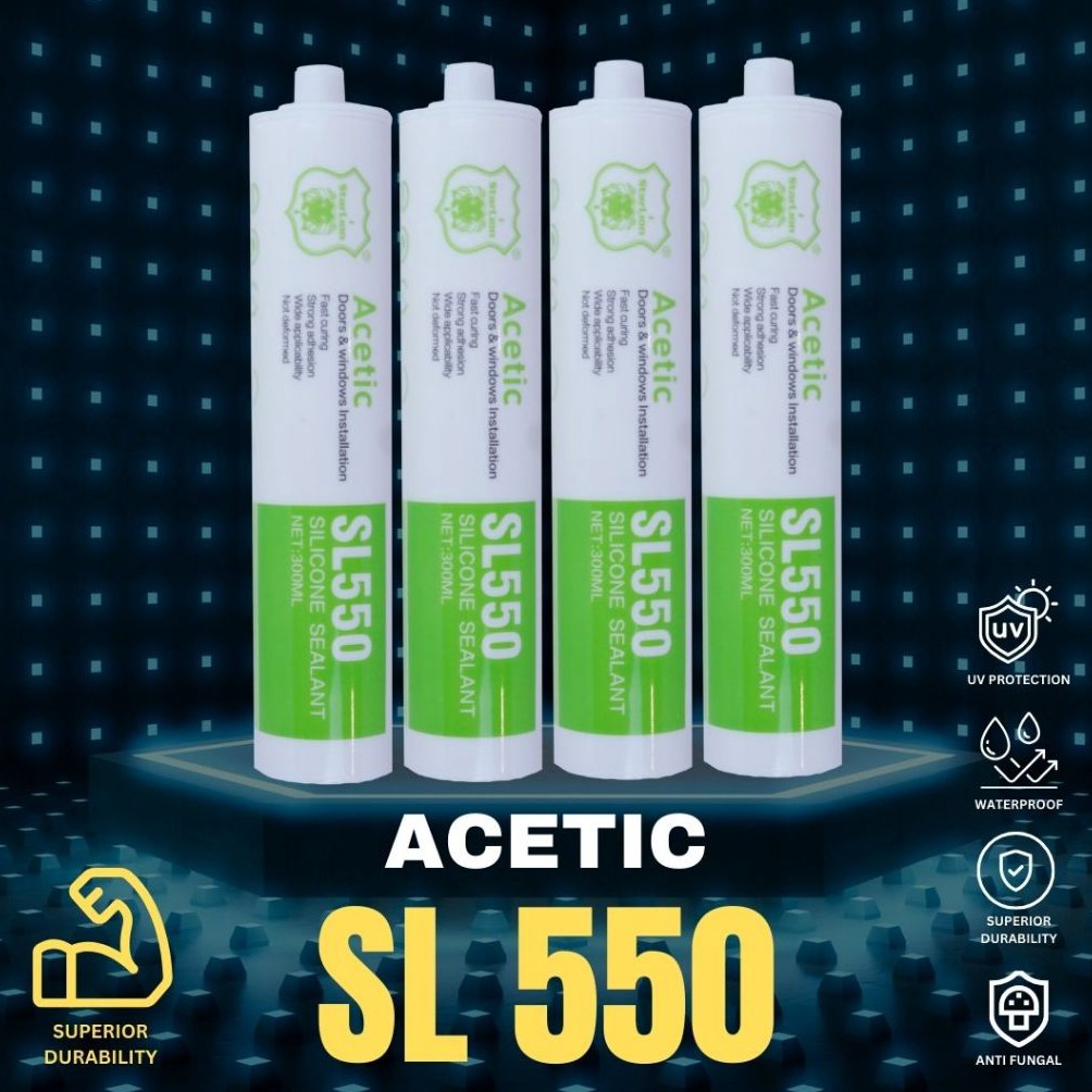 

[TYF84] STARLION LEM KACA SL550 300ml SEALANT ACETIC BOTOL BAYAK WARNA BEST QUALITY 100% ORIGINAL outlet pabrik 84