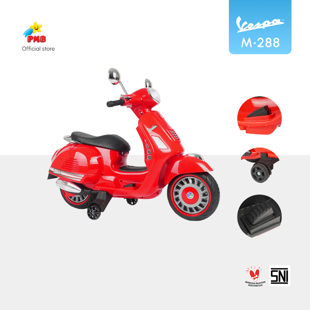 Mainan Motor Aki Anak Vespa Matic M288 PMB