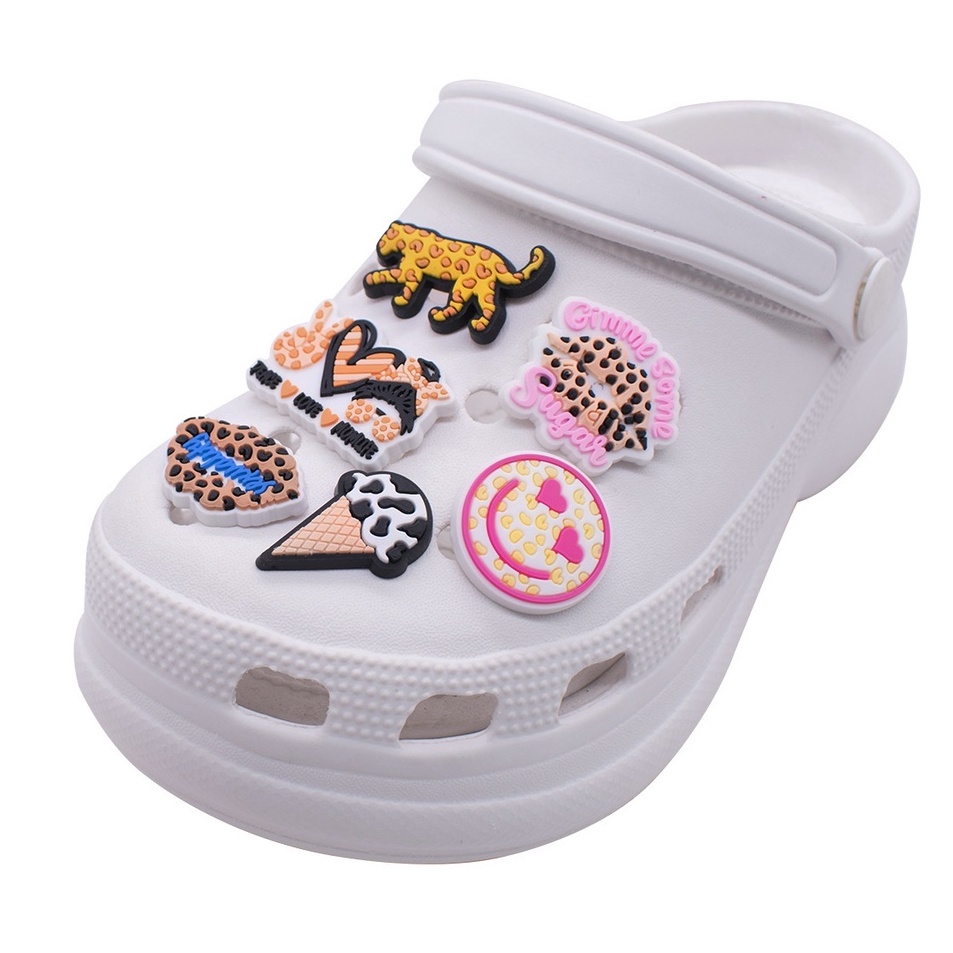 Seller 323 Pin Sandal Crocs Jibbitz Peace Love Coffee Hiasan Sendal Flat Flip Flop Slop Charm Charms