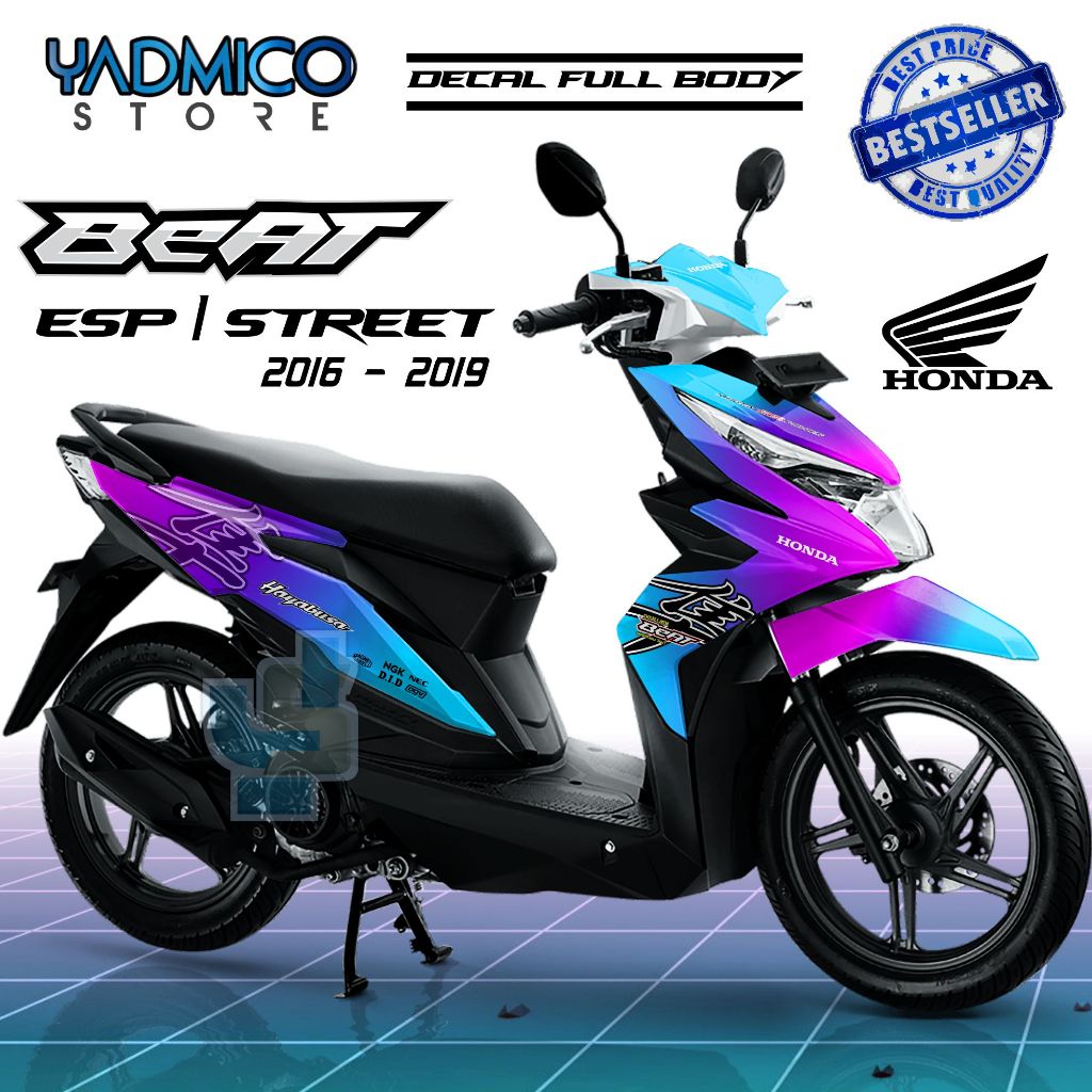 Decal Beat ESP Full Body - Stiker Motor Beat ESP 2017 Full Body - Decal Hologram Beat ESP 2018 Full 