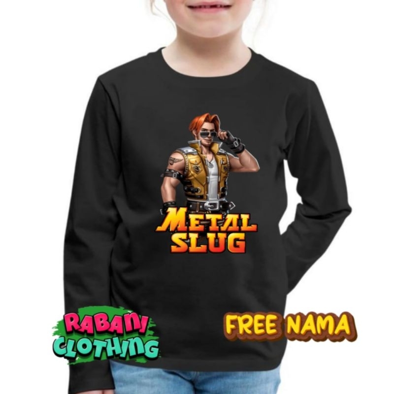 baju kaos anak lengan panjang terma metal slug