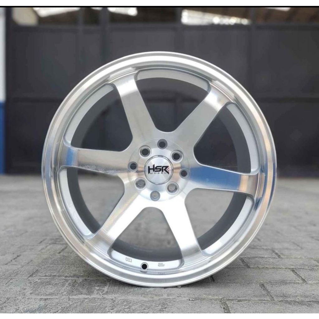 Velg Mobil Ring 17 Model Celong Te37 Lebar 75 / 9 Lobang 4 x 100 / 4 x 114,3 Warna Silver HSR Tokyo 