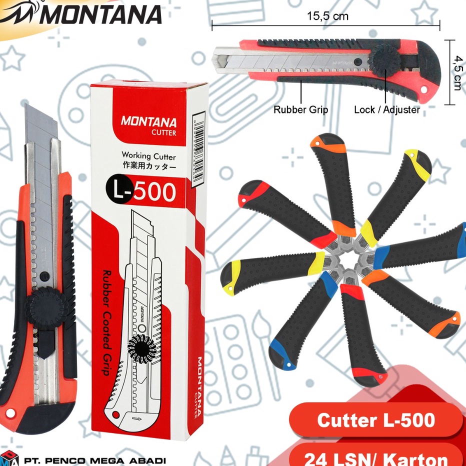

Pasti Murah PISAU CUTTER MONTANA L500 SANGAT AMAT TAJAM DAN PEGANGAN ENAK Terlaris