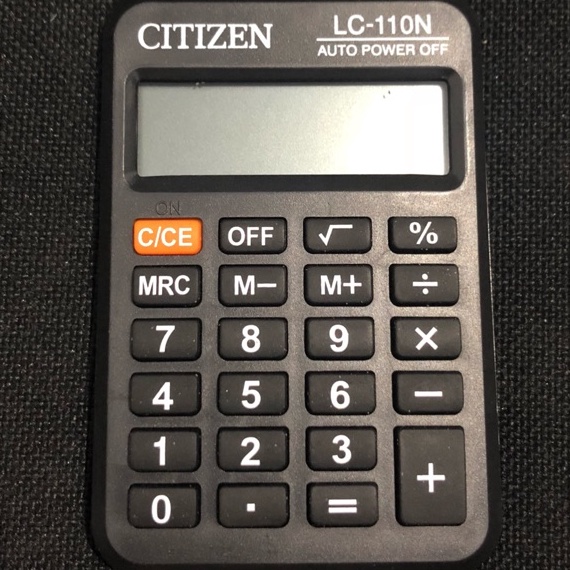 

Terlaris Citizen Kalkulator / Calculator mini LC-110N Model Terkini