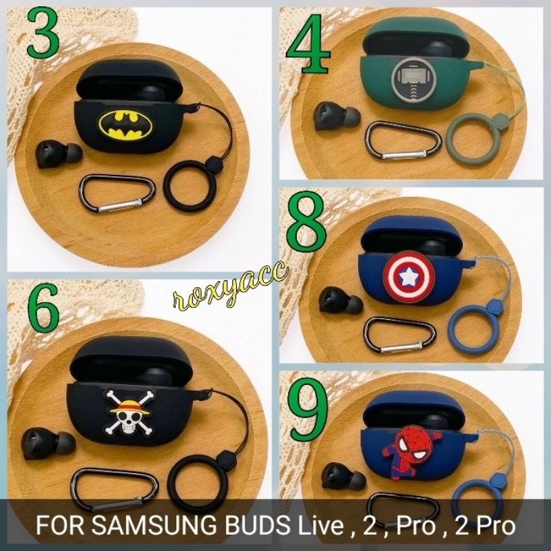 Soft Case Galaxy Buds  FE , 2 , pro , 2 pro , Live Motif Super Heroes