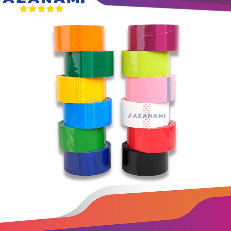 

Terbaru LAKBAN WARNA WARNI 2" INCH 48MM X 50M SAZANAMI ISOLASI WARNA SELOTIP WARNA ➲➛☆
