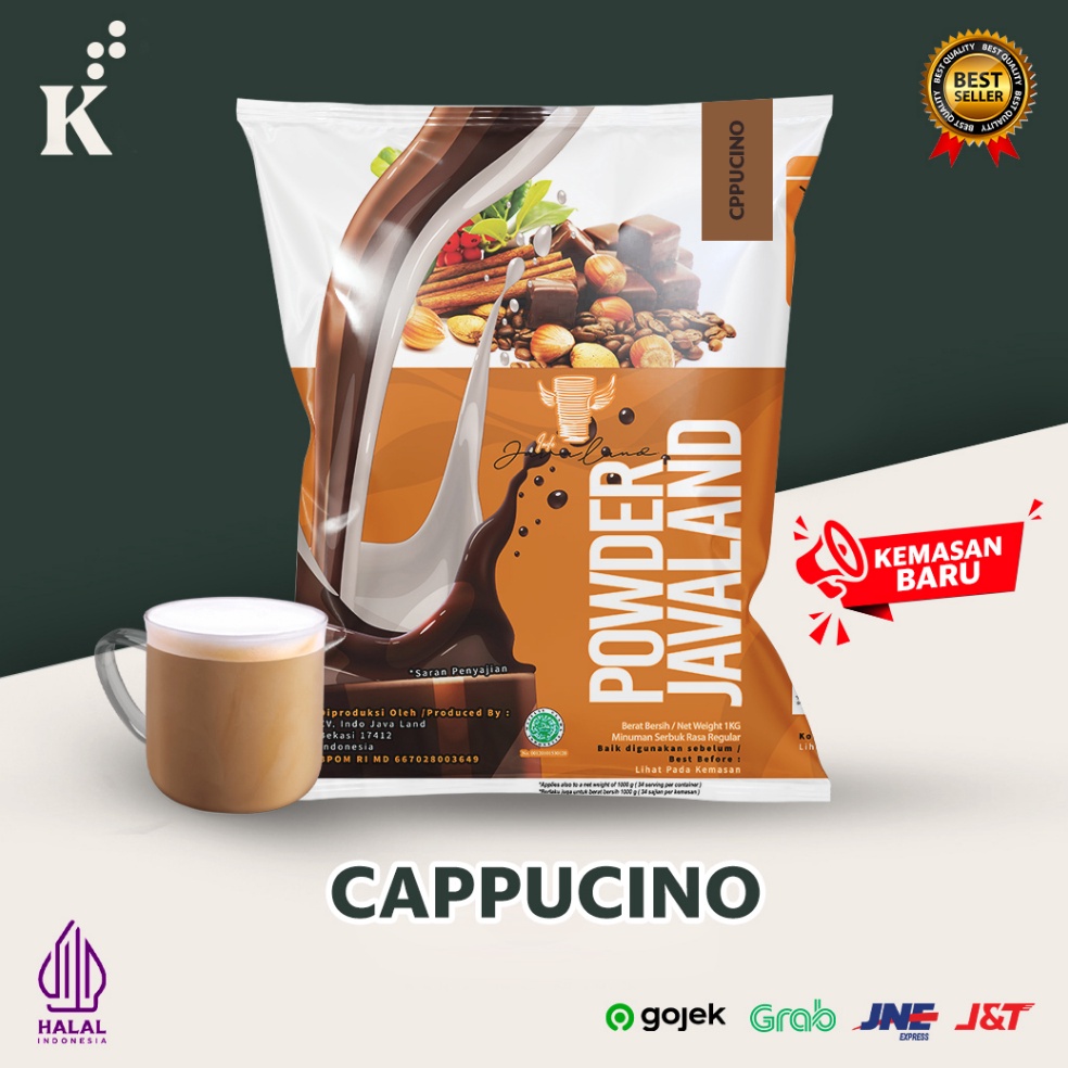 

[07Q52] Bubuk Minuman Bubble Powder Drink Cappuccino ORIGINAL Javaland 1kg 61