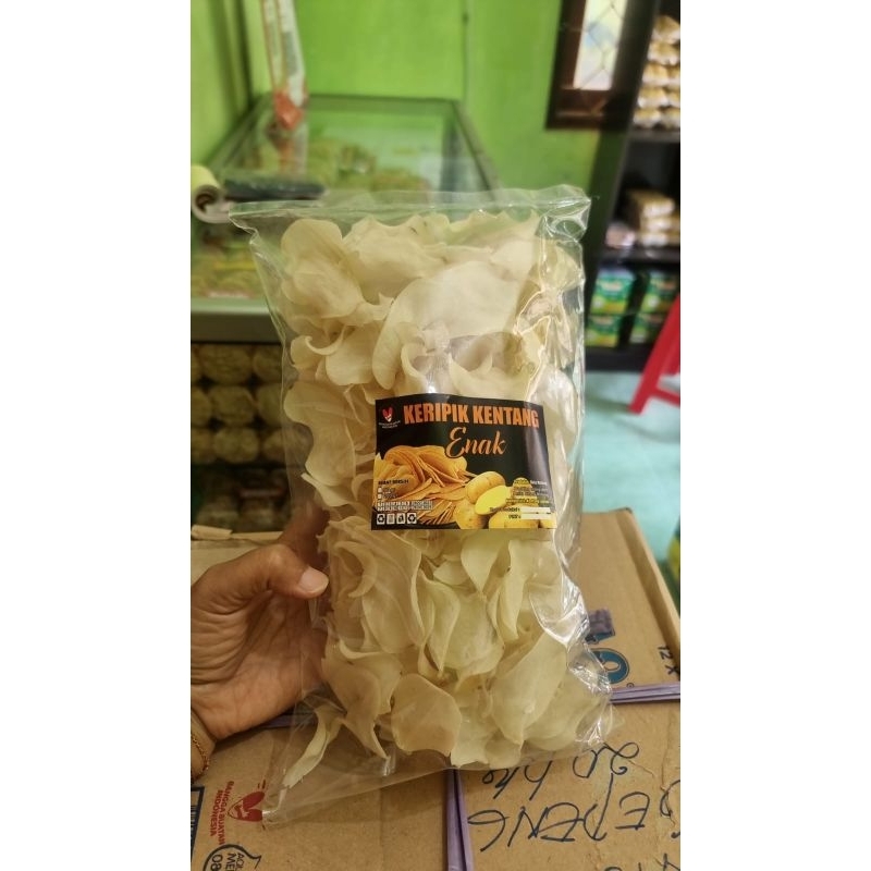 

keripik kentang enak mentah