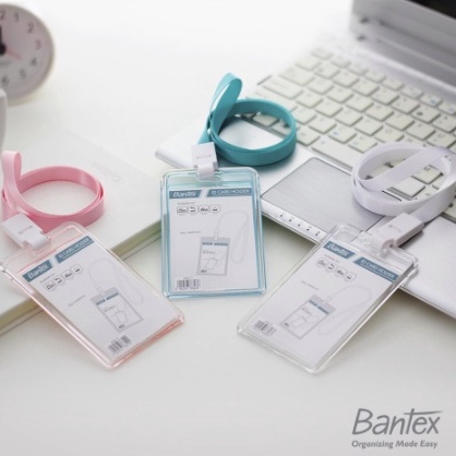 

Hot Sale Bantex Transparent ID Card Holder Lanyard Portrait #8868 Big Sale