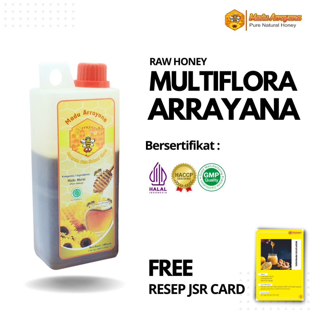 

MADU MURNI MULTIFLORA RAW HONEY MULTIFLORA 100% 1 kg RAW HONEY MADU MURNI