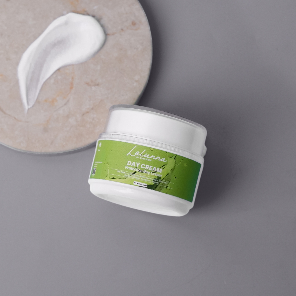 LALUNNA LET'S GET GLOW - Protection Day Cream SPF20 | Pelembab Krim Pagi Pencerah Wajah untuk Kulit 