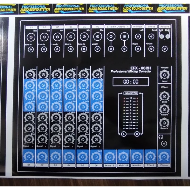stiker mixer 6ch kit yamaha