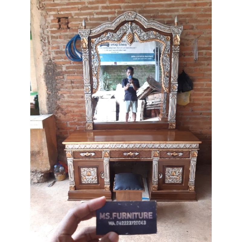 Meja Rias Gebyok / Tolet Gebyok / Tolet KDI / Meja Rias Ukir Jepara