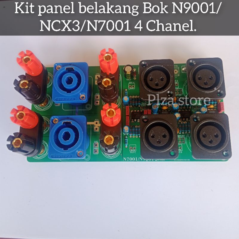 Kit panel belakang Bok power amplifier N9001/NCX3/N7001/P7001 4 chanel double layer