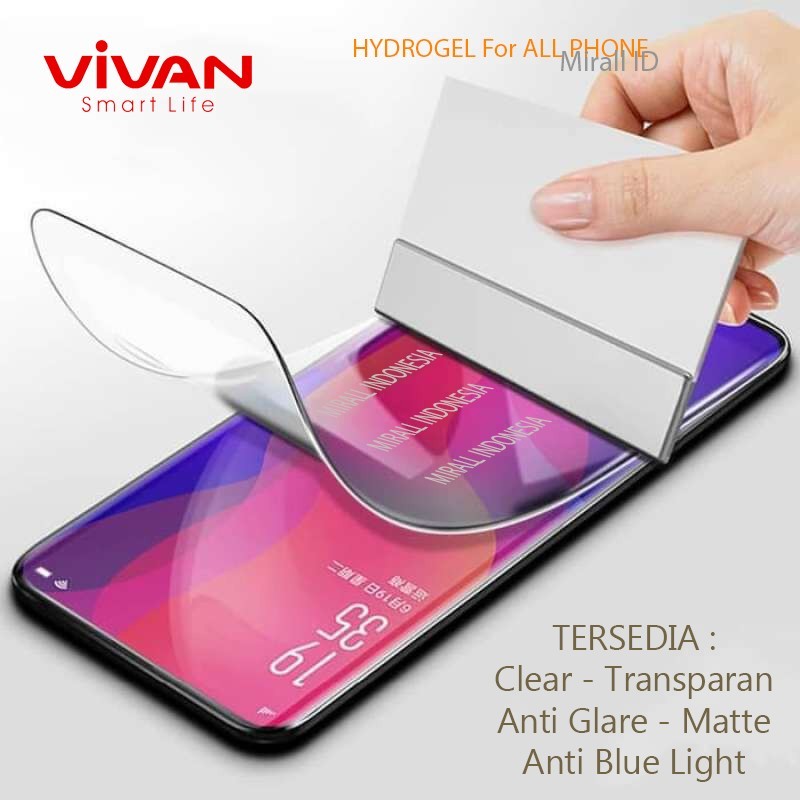 VIVO IQOO 12 , IQOO 12 PRO , IQOO 11 , IQOO 11S , IQOO 11 PRO , IQOO 10 , IQOO 10 PRO HYDROGEL VIVAN