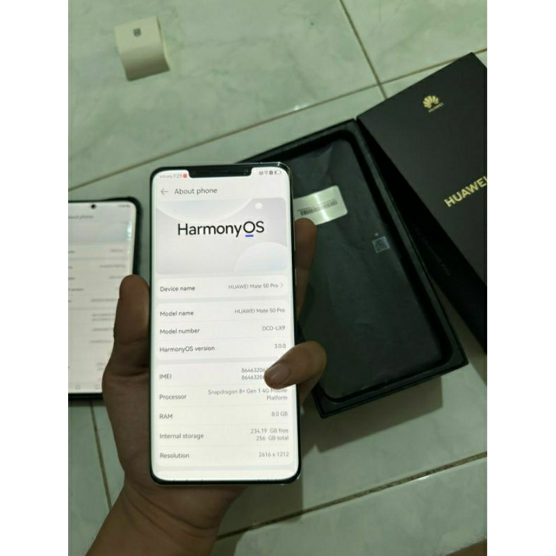 Huawei Mate 50 Pro Kunlun Glass IMEI Bea Cukai Mulus No Minus