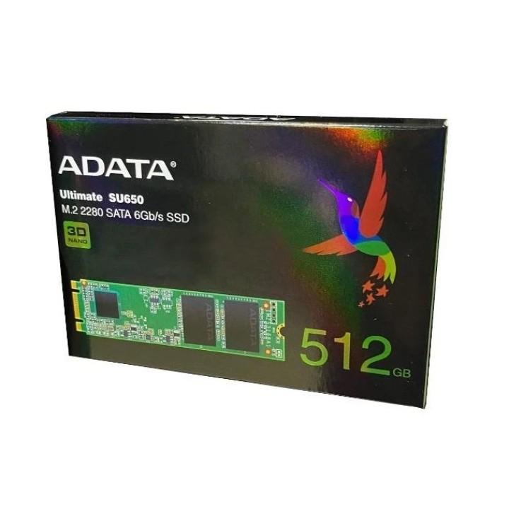 SSD Adata SU650 M.2 SATA 2280 Ultimate 512 GB / Adata SU650 512GB