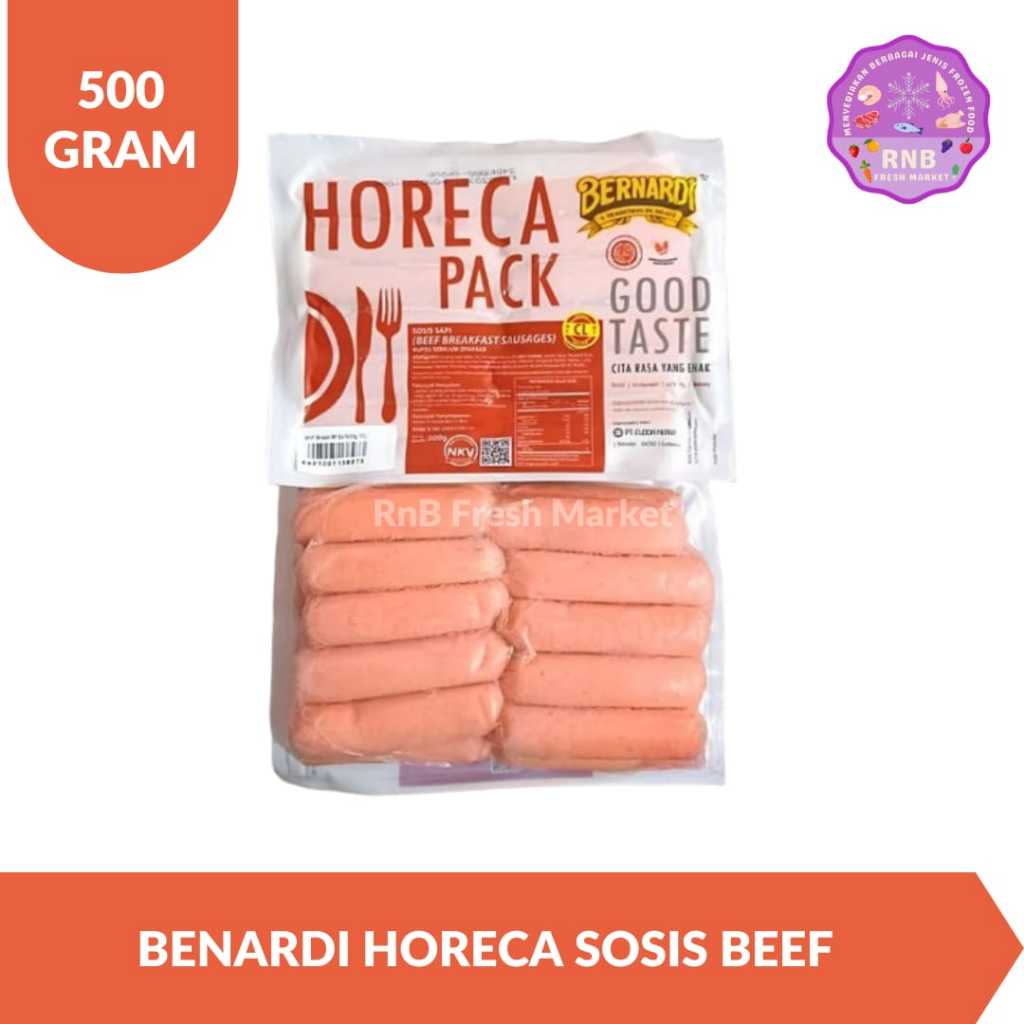 

Benardi Horeca Sosis Beef Netto 500 Gram