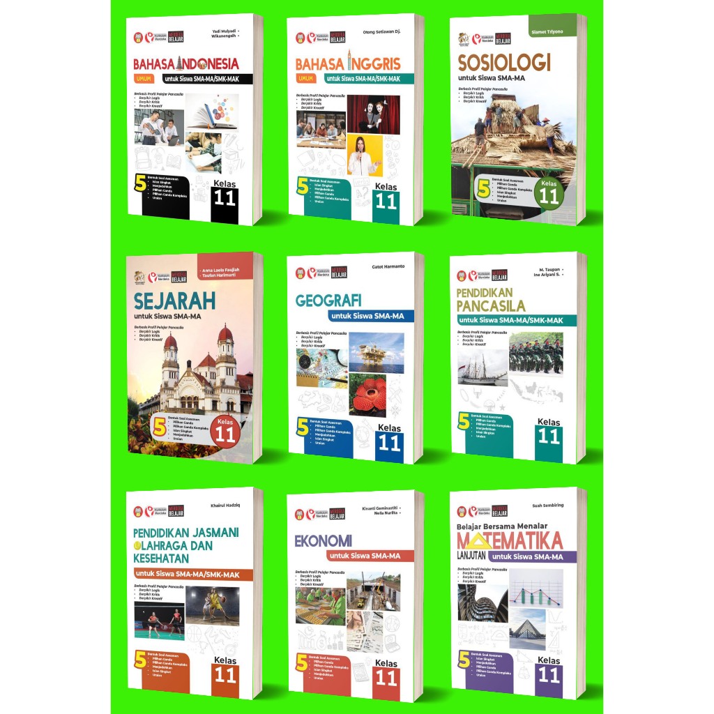 BUKU BAHASA INDONESIA UMUM SMA KELAS XI/11-BAHASA INGGRIS UMUM SMA KELAS XI/11-SOSIOLOGI SMA KELAS X