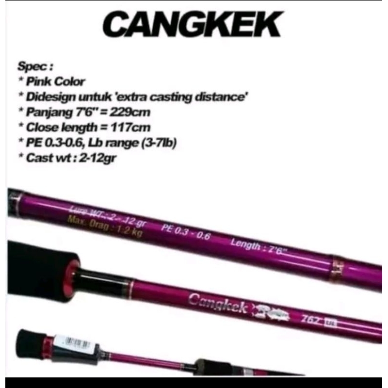 Joran Stick Cangkek pinky candy 762UL