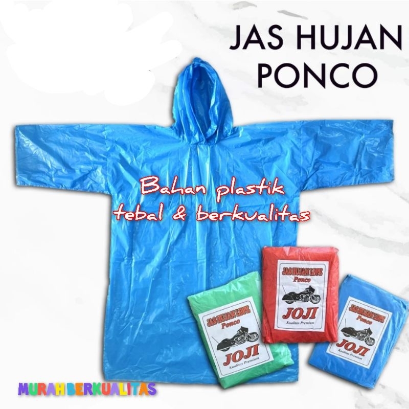 mantel hujan setelan dan Ponco plastik TEBAL
