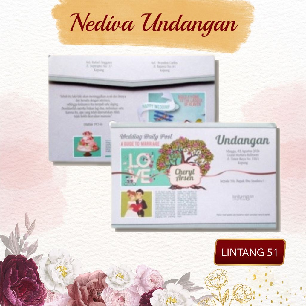 Blangko Undangan Lintang 51 Harga Murah