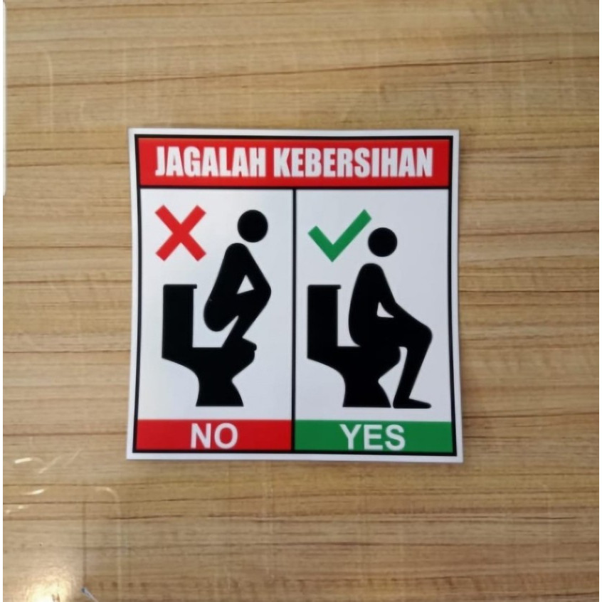 

SIGN STICKER K3 RAMBU SAFETY JAGALAH KEBERSIHAN CLOSET UK 15 X 15 CM