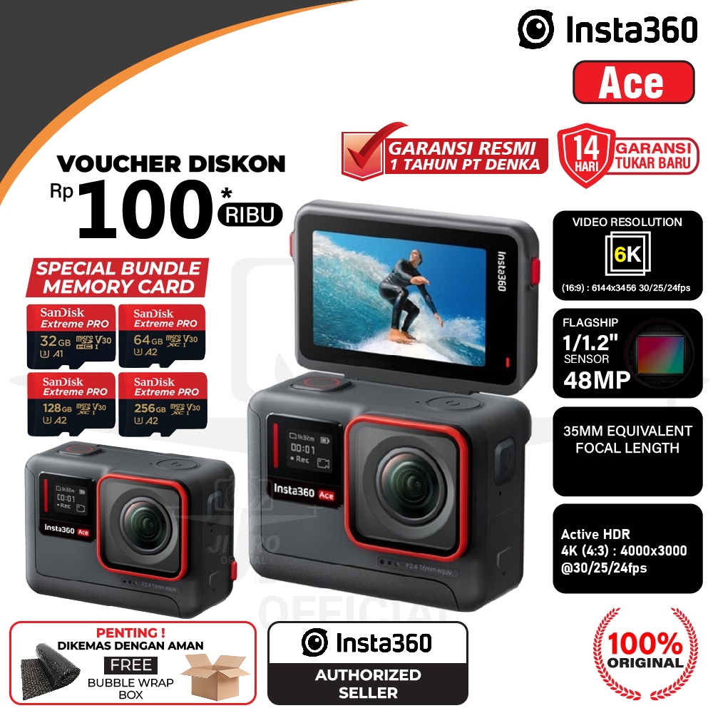 Insta360 Ace Action Camera Insta 360 Garansi Resmi Action Cam 360