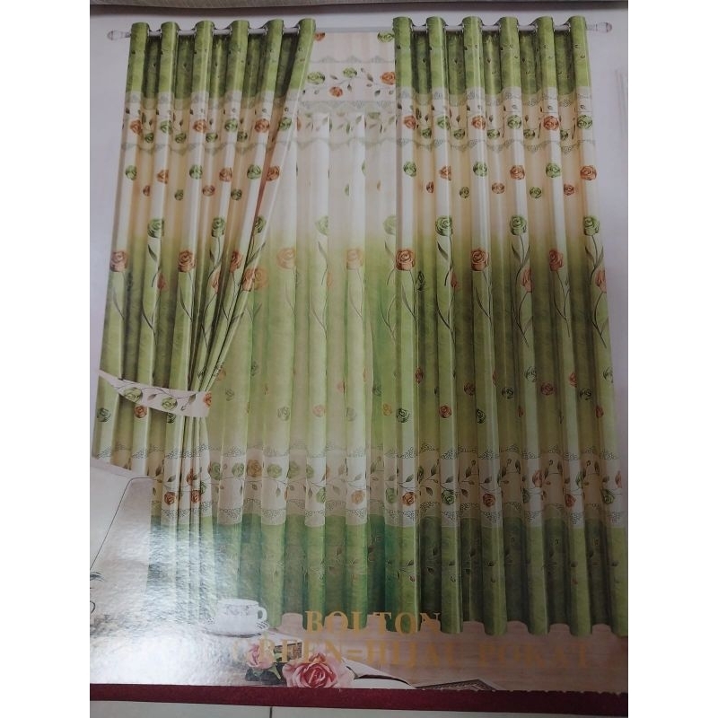 Bahan gorden blak aot motif (BOLTON)#Texstil gorden#Kain mentah#Lebar kain 280cm&6pilihan warna