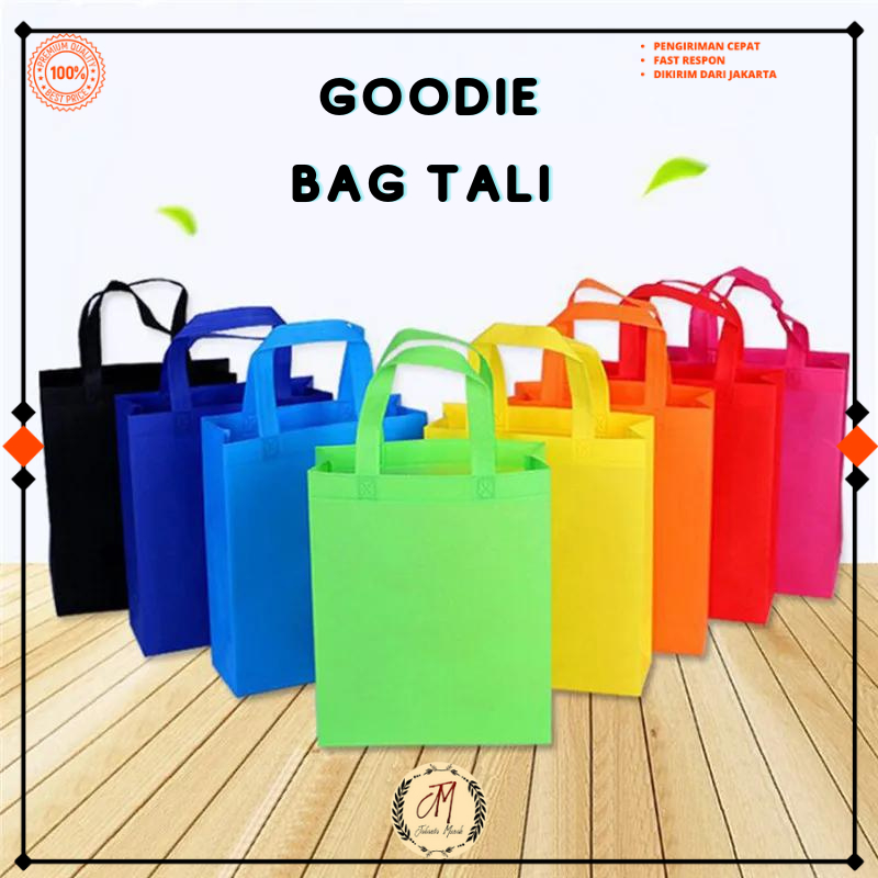 

Tas Belanja Spunbond Handle Jinjing 1 PCS Tas Souvenir Hajatan Hampers Kantong Ukuran Kecil Besar Warna Lengkap Goodie Bag JMR