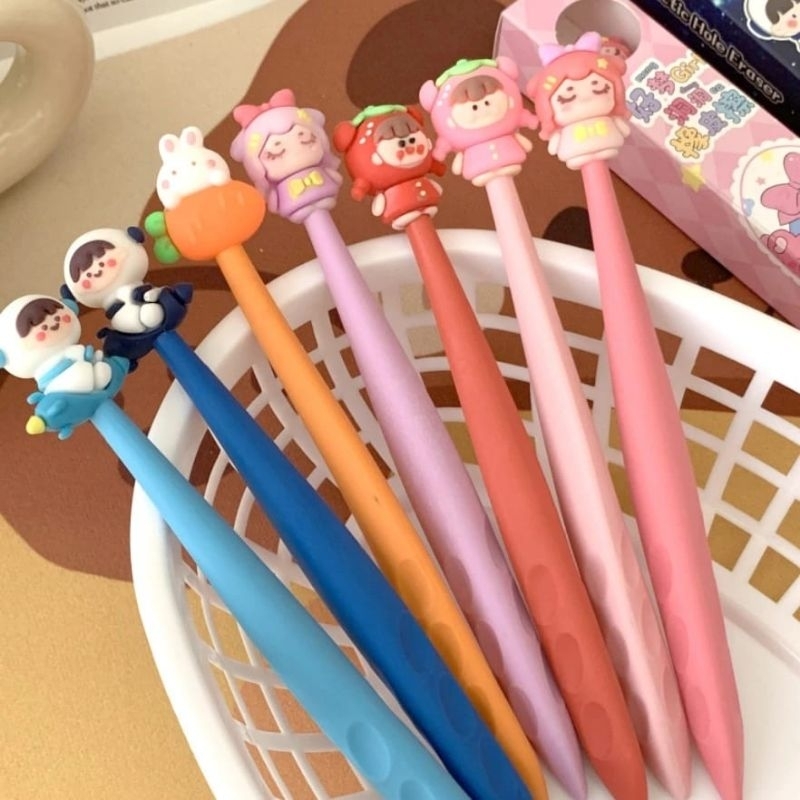 

Penghapus Pensil dan Erasable Pen Karakter Boneka 3D