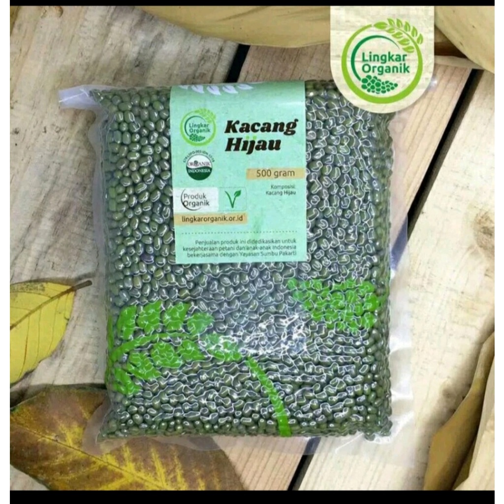 

Kacang hijau organik/lingkar organik/kemasan 500gr