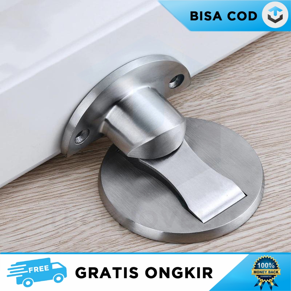 PENAHAN PINTU MAGNET TEMPEL GANJELAN BAWAH PINTU RUMAH DOOR STOPPER