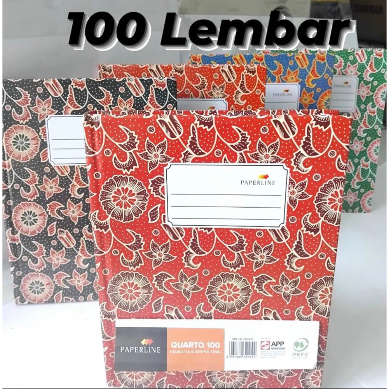 

Buku Quarto / Kuarto Paperline Isi 100 Lembar ( 1 Pcs )