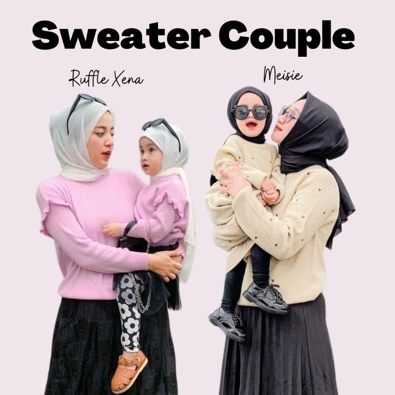 [SHOPAHOLICID] SWEATER RAJUT COUPLE IBU DAN ANAK