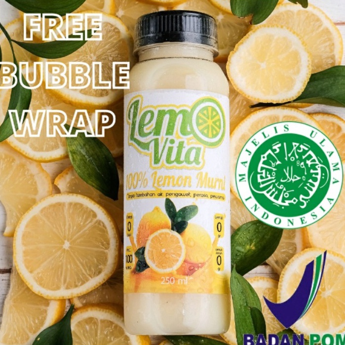 

[۩K20$] BPOM Fresh Sari Lemon Lemovita Jus Murni 100% Tanpa Pengawet 250ml [248]