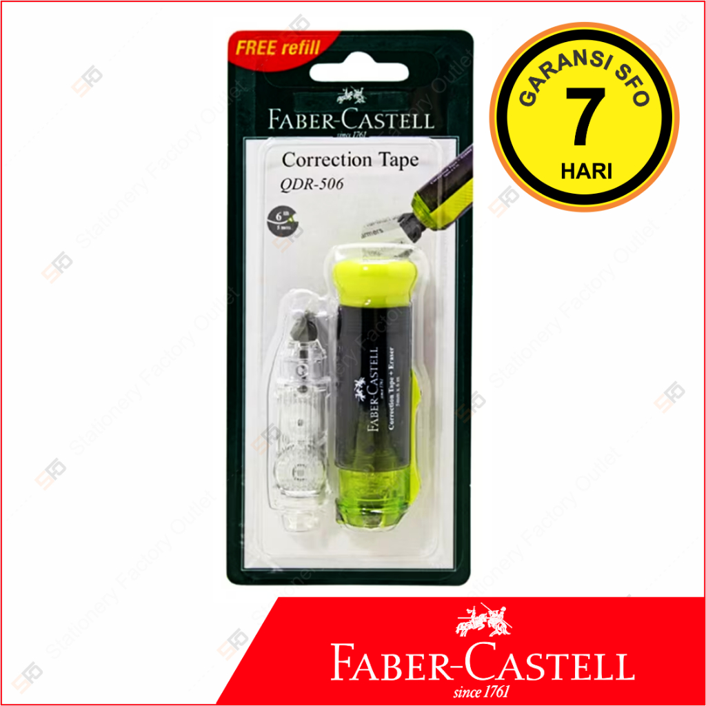 

Correction Tape Faber Castell QDR-506 - SFO Semarang Official