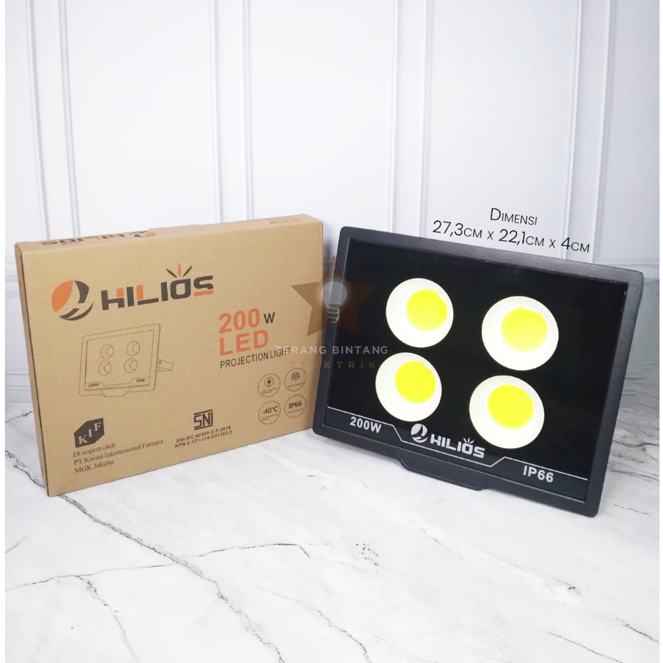 Lampu Sorot led cob 200 watt Hilios lampu sorot tembak hilios 200 w outdoor putih