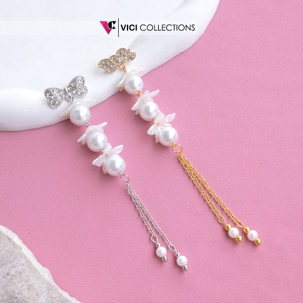 Bros Jilbab Wanita Kekinian Mutiara Bunga Kelopak BSP452