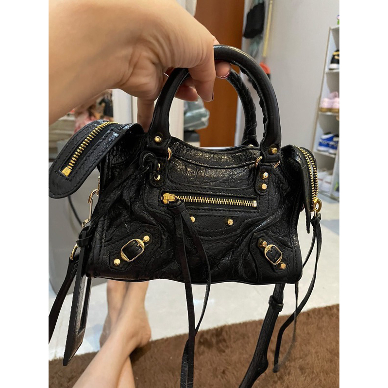 preloved balenciaga nano city gold hardware 20 cm authentic