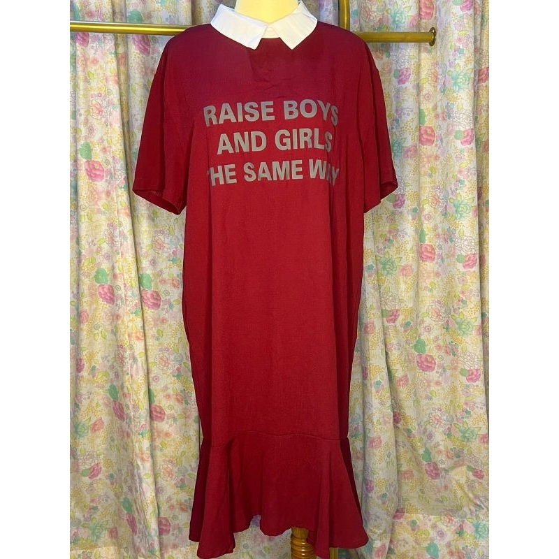 Dress Casual Dress Natal Terusan Natal Christmas dress merah